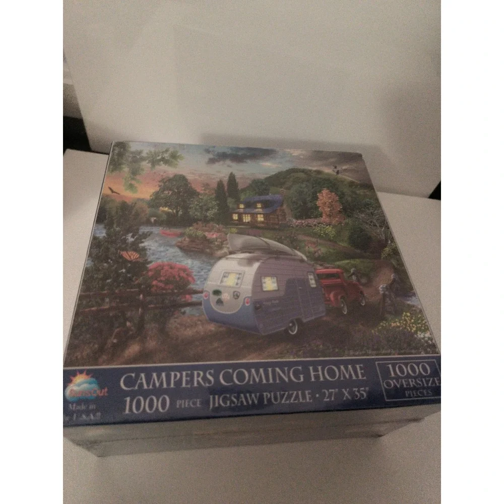 SunsOut Campers Coming Home 1000 Oversized Piece Jigsaw Puzzle Factory Sealed